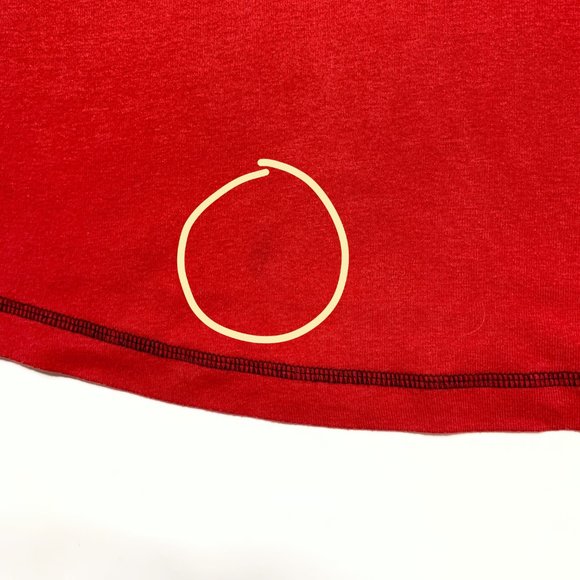 Vintage 90s Y2K Guess Red Long Sleeve Logo Top - Picture 7 of 8